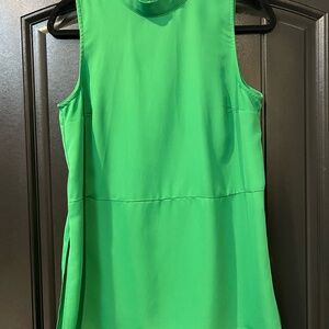 Sleeveless Green Top